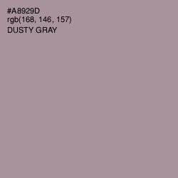 #A8929D - Dusty Gray Color Image